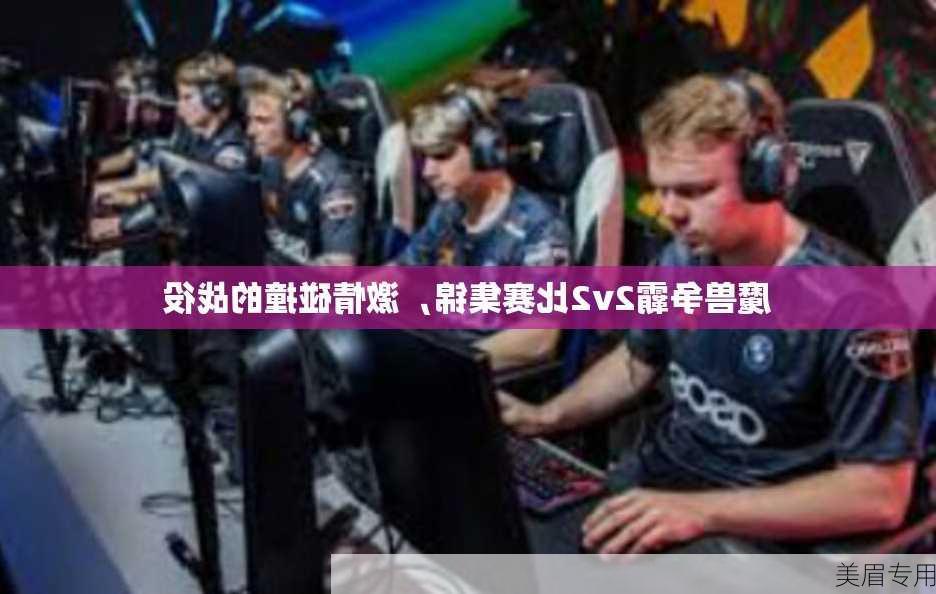 魔兽争霸2v2比赛集锦，激情碰撞的战役